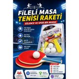 Fileli Masa Tenisi Raketi - Okul İçin Masa Tenisi Raketi - Tenis Oyuncakları - Masa Tenisi Oyunu - Fileli Raket