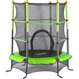 Fileli Trambolin Çocuk Trambolini 140 x 180 cm Büyük Boy Zıpzıp Korumalıklı Trambolin LYT-03Y