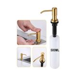 Filia Yapı ANKASTRE SIVI SABUNLUK MAT GOLD MUTFAK EVİYE VE BANYO LAVABO UYUMLU İTHAL 5 YIL GARANTİLİ 500ML