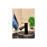Filia Yapı Fleko Siyah Lavabo Evye Musluk Batarya Canak Serisi (Sıcak Soğuk Girişli, Pirinç Malzeme)