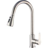 Filia Yapı Fleko Spiralli Eviye Bataryası Mat Krom 151 mm Esnek Boru ile Tezgah Üstü Montaj İçin Dayanıklı Yapı