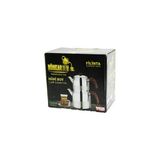 FİLİNTA MİNİ BOY ÇELİK ÇAYDANLIK SETİ ÇİFT KAPAKLI RENKLİ BAKALİT KULP ÜST DEMLİK: 1LT - ALT SULUK: 1.5LT KENDİNDEN SÜZGEÇLİ (4604)
