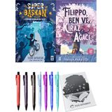 Filippo, Ben ve Kiraz Ağacı ve Süper Başkan Zamanı Durduran Saat 2'li Set - Kalem
