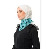 Filistin Atasözü Ve Geri Dönüş Anahtarı Yeşil Rengi Küçük Fular 45*45 Unisex S100050