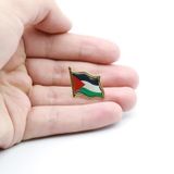 Filistin Bayrağı Kudüs - Palestine Metal Yaka İğnesi Rozet Gümüş 5 Adet