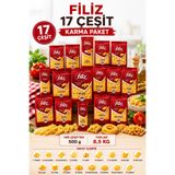 Filiz Güven Bitkisel 17 Çeşit Karma Makarna Paketi - 8,5 kg Avantaj Kolisi - Ekonomik Aile Boy Karışık Makarna Seti