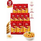 Filiz Güven Bitkisel Fiyonk Makarna 500 G 10 Adet - %100 Türk Buğdayı -Geleneksel Lezzet