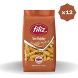 Filiz Tam Buğday Burgu Makarna 500 gr - (12 Adet)