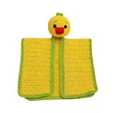 Filiz Yeşili Havuç Kafa Ördek Uyku Arkadaşı Amigurumi Organik Oyuncak