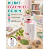 Filizora Digital Market Taşınabilir LED Mikroskop 80X-200X Büyütmeli Çocuklar Için Eğitici Bilim Mikroskobu