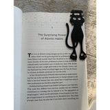 Filkorium3D Düşen Sevimli Kedi Kitap Ayracı 1 Adet - Siyah