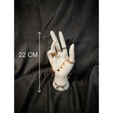Filkorium3D El Modelli Takı Standı - Mücevher Standı - Takı - Yüzük - Kolye- Bileklik Askısı - Düzenleyici 22 cm - Beyaz