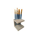 Filkorium3D Fırçalık Kalemlik - Resim Fırçası Standı - Tuval Fırçaları için Stand Plastik BEYAZ 8cm