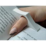 Filkorium3D Kitap Okuma Yüzüğü - Yeni Nesil Kitap Ayracı - Sayfa Tutma Yüzüğü - (2 Adet) - Beyaz