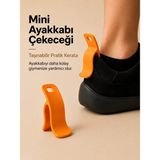 Filkorium3D Mini Pratik Ayakkabı Çekeceği – Taşınabilir Pratik Ayakkabı Giyme Aparatı Kerata - 1 Adet Plastik Kerata - Turuncu