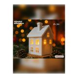 Filkorium3D Minimal Yılbaşı Evi - Yılbaşı LED Mum İçin Ev - 8 CM - PLASTİK - KONSEPT DEKOR
