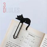 Filkorium3D Uyuyan Kedi Siyah 3D Baskı Kitap Ayracı