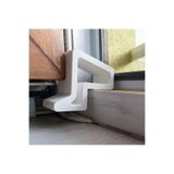 Filkorium3D YÜKSEK DOLGULU- Balkon Pencere Durdurucu - Pencere Stoperi (1 Adet Plastik) Kapı Stoperi BEYAZ