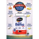 Filli Boya Aqua Reno Mutfak Dönüşüm Boyası–Isıya,Darbeye ve Temizlemeye Dayanıklı-Yıkanabilir Boya- Beyaz 0.75L