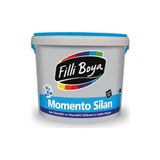 Filli Boya Momento Silan Ipek Mat Su Bazlı Silikonlu Duvar Boyası 15 Lt = 20 Kg Buz Gümüşü