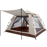 Filli Kutum Tam Otamatik Tenteli 4 Kişilik Kamp Çadırı Portatif Anti-Uv Yağmur Geçirmez Kolay Ölçü 215X215X145CM