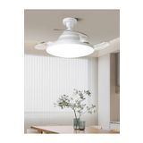 Fillikutum LED Işıklı Katlanabilir Akıllı Tavan Vantilatörü – Sessiz Fan & Kumandalı Aydınlatma