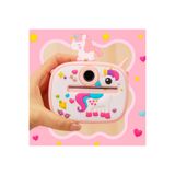 Fillikutum Sevimli Unicorn ve Dinozor Seçenekli Çocuk Kamerası – Anında Baskı Mini Fotoğraf Makinesi Kabartmalı