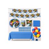 Fillikutum Sonic Temalı 94 Parça 16 Kişilik Doğum Günü Seti Tabak Bardak Balon Flama