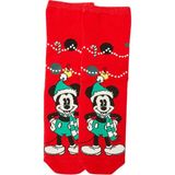 Filmaldım Mickey Mouse Yılbaşı Christmas Soket Çorap 36-38 Numara - Açık - Kırmızı - 36 - 38