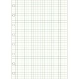 Filofax A5 not defteri için doldurulabilir kareli not kağıdı