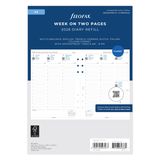 Filofax İki sayfada A5 hafta, 5 dilde randevular, 2026 ajandası, 26 – 68514
