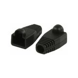 Filonline Rj-45 Kılıf Rj-45 Konnektör Koruyucu Kılıf Rj-45 Cover RJ45 Plastik Kılıf Siyah 25'li Paket