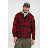 Filson Mackinaw Wool Cruiser Ceket Red Black - Kırmızı - Siyah - 2XL