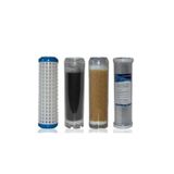 Filter Store Daire Bina Sayaç Girişi 10" Inc 4 Aşama ( Yıkanabilir , Gac , Reçine , Blok ) Yedek Filtre Seti