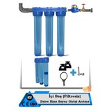 Filter Store Daire Bina Sayaç Girişi 20" Inc 3 Aşama Su Arıtma Ve Yumuşatma Sistemi (FİLTRESİZ)