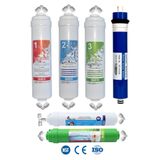 Filter Store Kapalı Kasa Inline Su Arıtma Cihazı Uyumlu 80 Gpd Domestic Membranlı 6 Aşamalı Filtre Seti