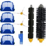 FilterHauz I-Robot Roomba 693 694 Uyumlu 8 Parça Yedek Filtre Fırça Seti