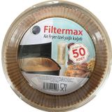Filtermax Yağlı Airfryer Fırın Fritöz Tepsi Pişirme Kızartma Kağıdı - Yuvarlak - 20 Cm. - 50 Adet