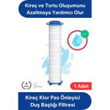 #Filtre 1 Adet Duş Başlığı Filtresi Kireç Klor Pas Önleyici Yedek Filtre Seti Pamuk Su Arıtma Kartuşu Standart Uyum Bany