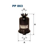 Filtron Accent 1,3 1,5 94 00 Colt 1,3 Lancer 1,5 Pajero Benzin Filtresi