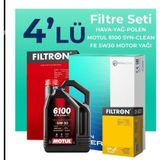 Filtron Alfa Giulietta 1.6 105 HP Motul Motor Yağlı 2010-2015 4'lü Bakım Seti