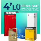 Filtron Audi A1 1.4 Tsi Castrol Motor Yağlı 2014-2018 4'lü Bakım Seti