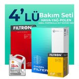 Filtron BMW 1.18İ Shell Motor Yağlı 2015-2019 4'lü Bakım Seti