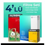 Filtron BMW 5.20 Benzinli Castrol Motor Yağlı 2017-2023 4'lü Filtre Bakım Seti