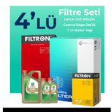 Filtron BMW 7.50 Dizel xDrive Castrol Motor Yağlı 2012-2015 4'lü Filtre Bakım Seti