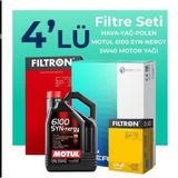 Filtron Fiat Idea 1.3 Dizel Motul Motor Yağlı 2004-2010 4'lü Filtre Bakım Seti