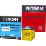 Filtron Ford Focus 3 1.6 Filtre Bakım Seti 2011-2018 3Fk Hava-Yağ-Karbonlu Polen