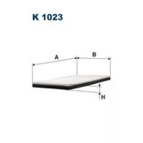 Filtron K1023 Polen Filtresi ( Renault Megane I Classic 1.4-1.6-2.0 Ie 16V-1.9 Tdi 7700845811 (Wc274364)