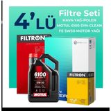 Filtron Land Rover Evoque 2.2 Dizel Motul Motor Yağlı 2012-2014 4'lü Filtre Bakım Seti