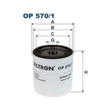 Fıltron Op 570/1 Yag Fıltresı Metal Fıltre Tum Opel Modeller 1,4 1,6 1,8 2,0 95